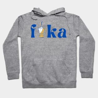 Fika swedish coffee kettle design work Hoodie